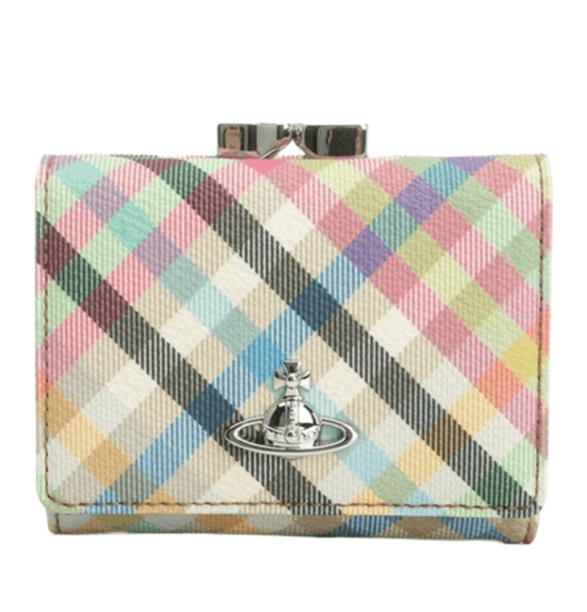 Vivienne Westwood Frame Orb Leather Wallet Multicolor