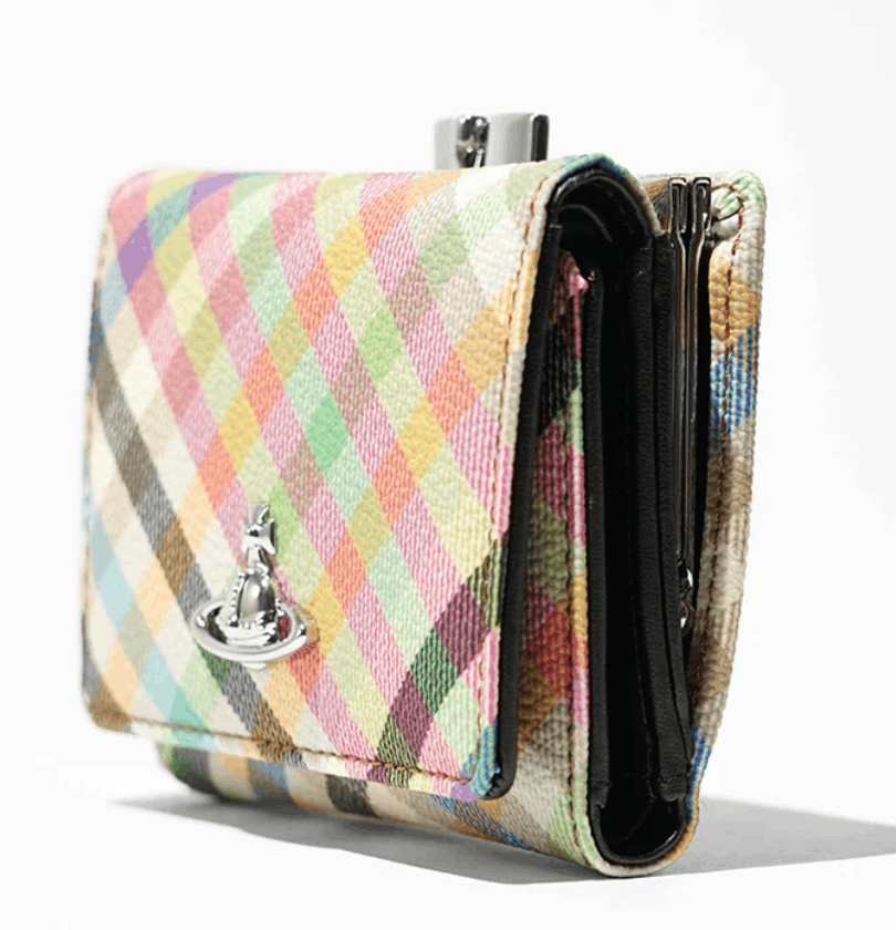 Vivienne Westwood Frame Orb Leather Wallet Multicolor