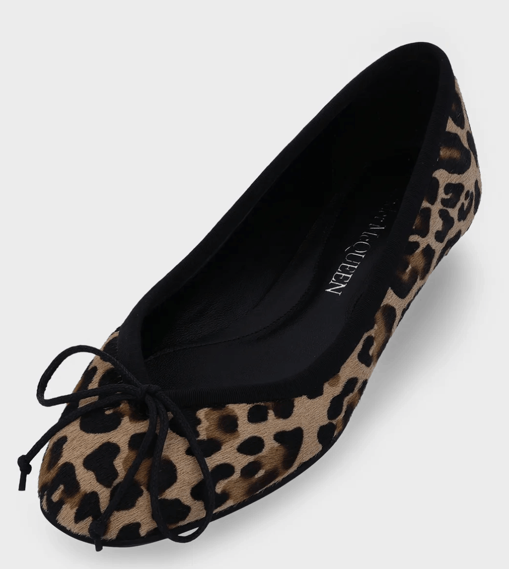 Armadillo Ballet Flat Shoes - Leopard