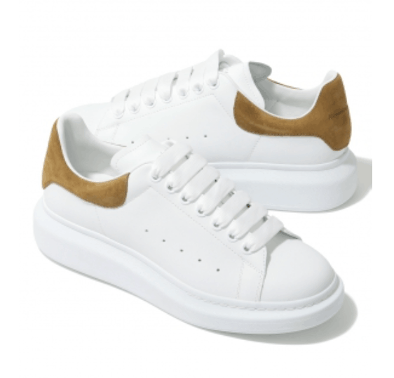 Alexander McQueen Oversized White Tan