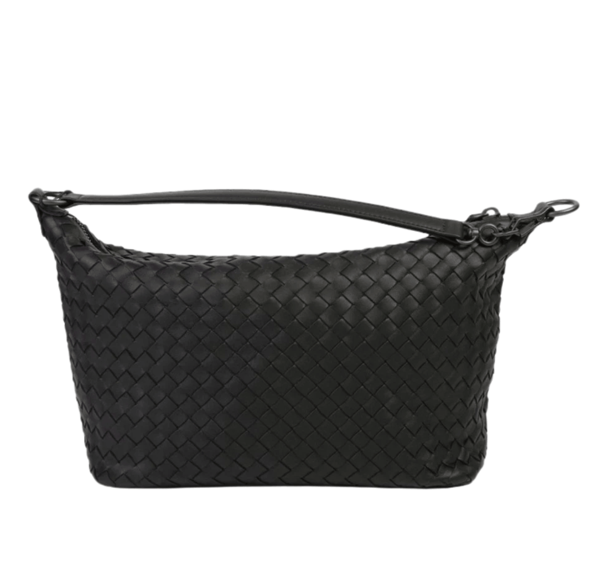 Bottega Veneta Small Intrecciato Shoulder Bag Black