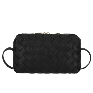 Bottega Veneta Intrecciato Crossbody Bag Black