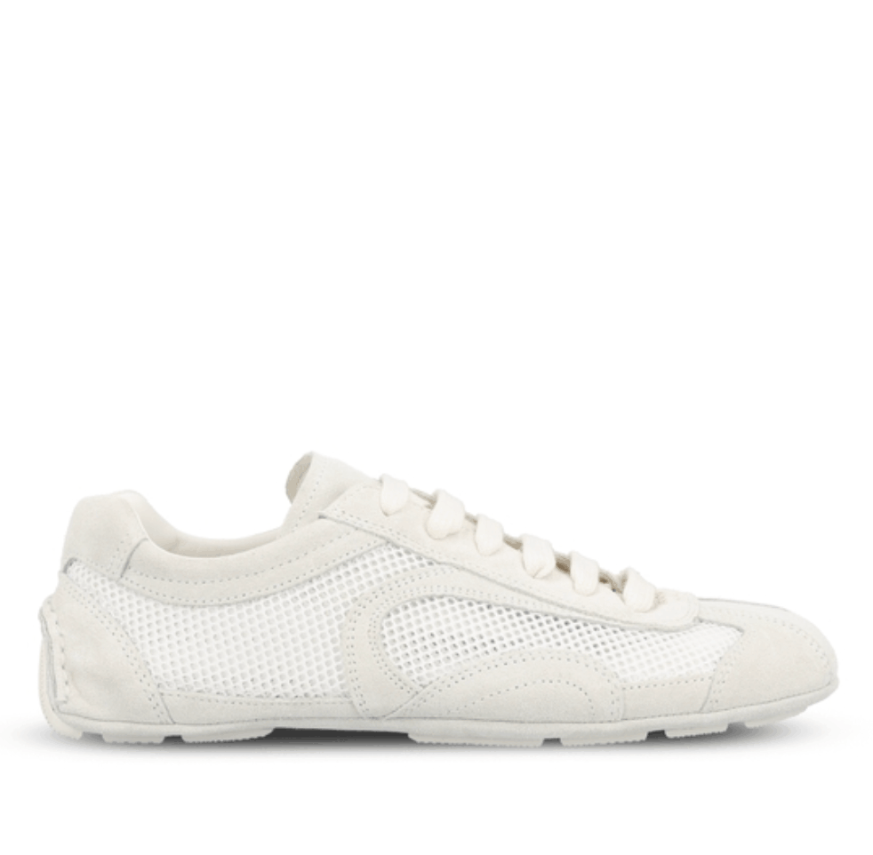 Prada White Low Top Sneakers