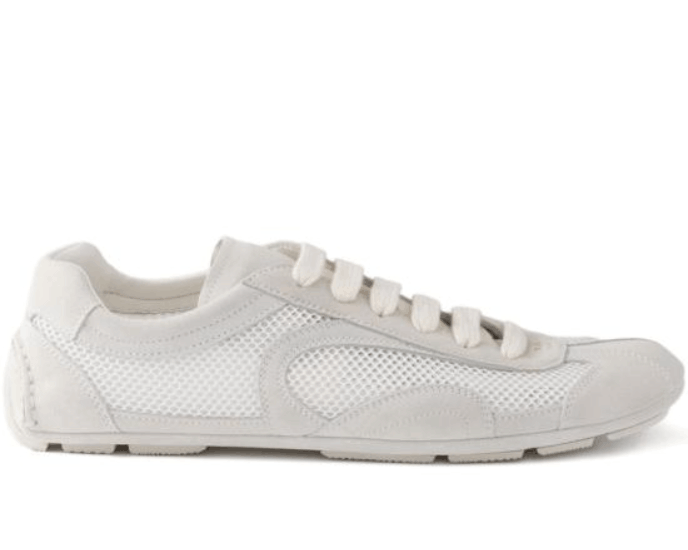 Prada White Low Top Sneakers