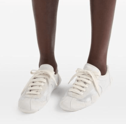 Prada White Low Top Sneakers