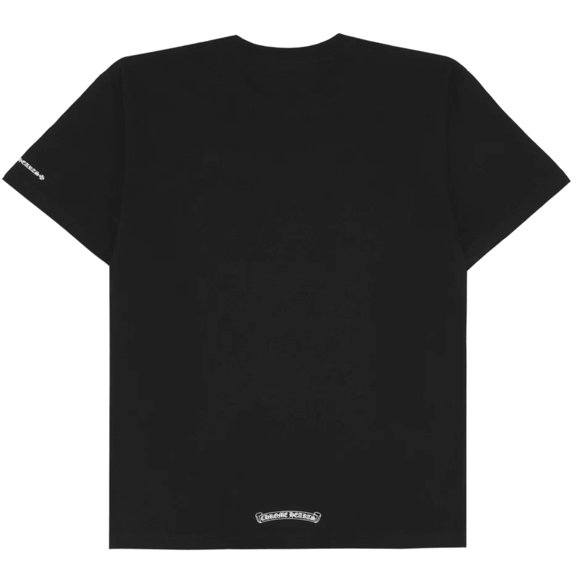 Chrome Hearts Neck Script Logo Short Sleeve T-Shirt Black White
