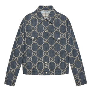 Gucci Jumbo GG Denim Jacket Blue