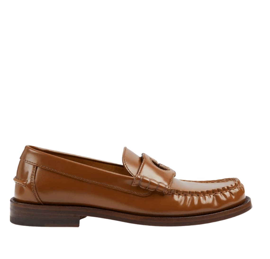 (W) Gucci Interlocking G Loafer Cuir Leather