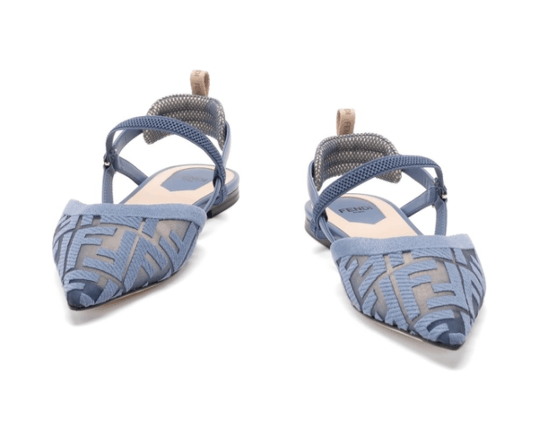 Fendi Colibrì Lite Flat Mesh Slingback 