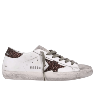 Golden Goose Super-Star Milk Brown Glitter 