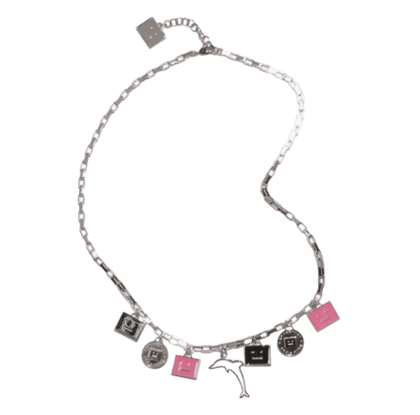 Acne Studios Charm Necklace Silver