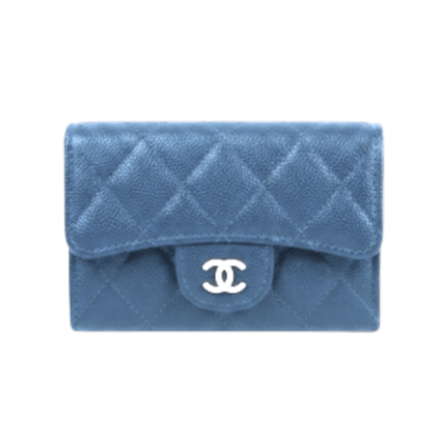 Chanel Classic Card Holder Blue