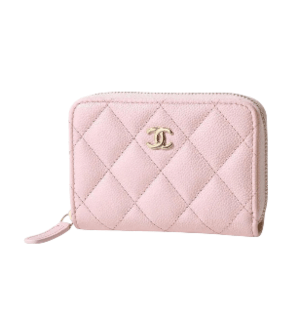 Chanel Classic Zipped Coin Pink