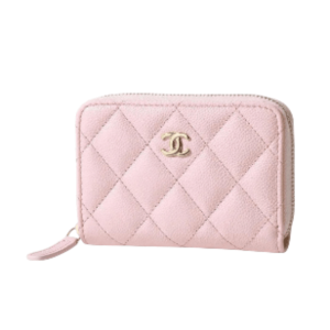 Chanel Classic Zipped Coin Pink