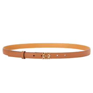 (W) Loewe Anagram Belt - Tan Gold 2cm