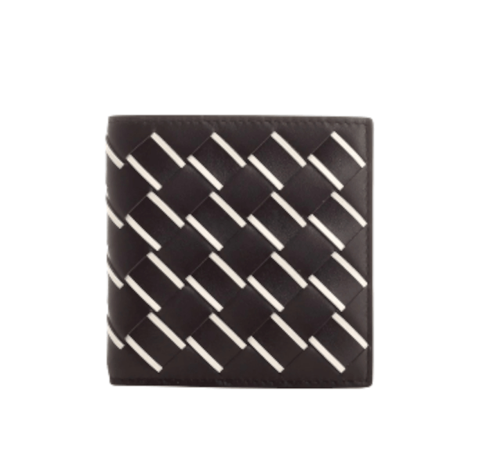 Bottega Veneta Intrecciato Bi-Fold Wallet Fondant White