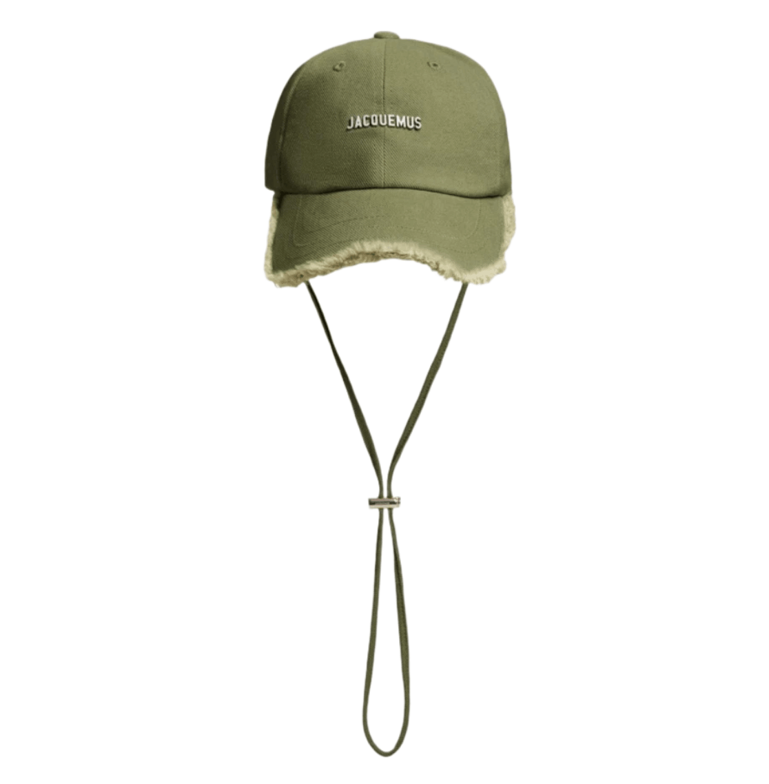 Jacquemus La Casquette Artichaut Fringe Baseball Cap Khaki