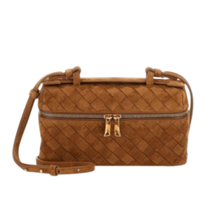 Caramel suede Bang Bang handbag 