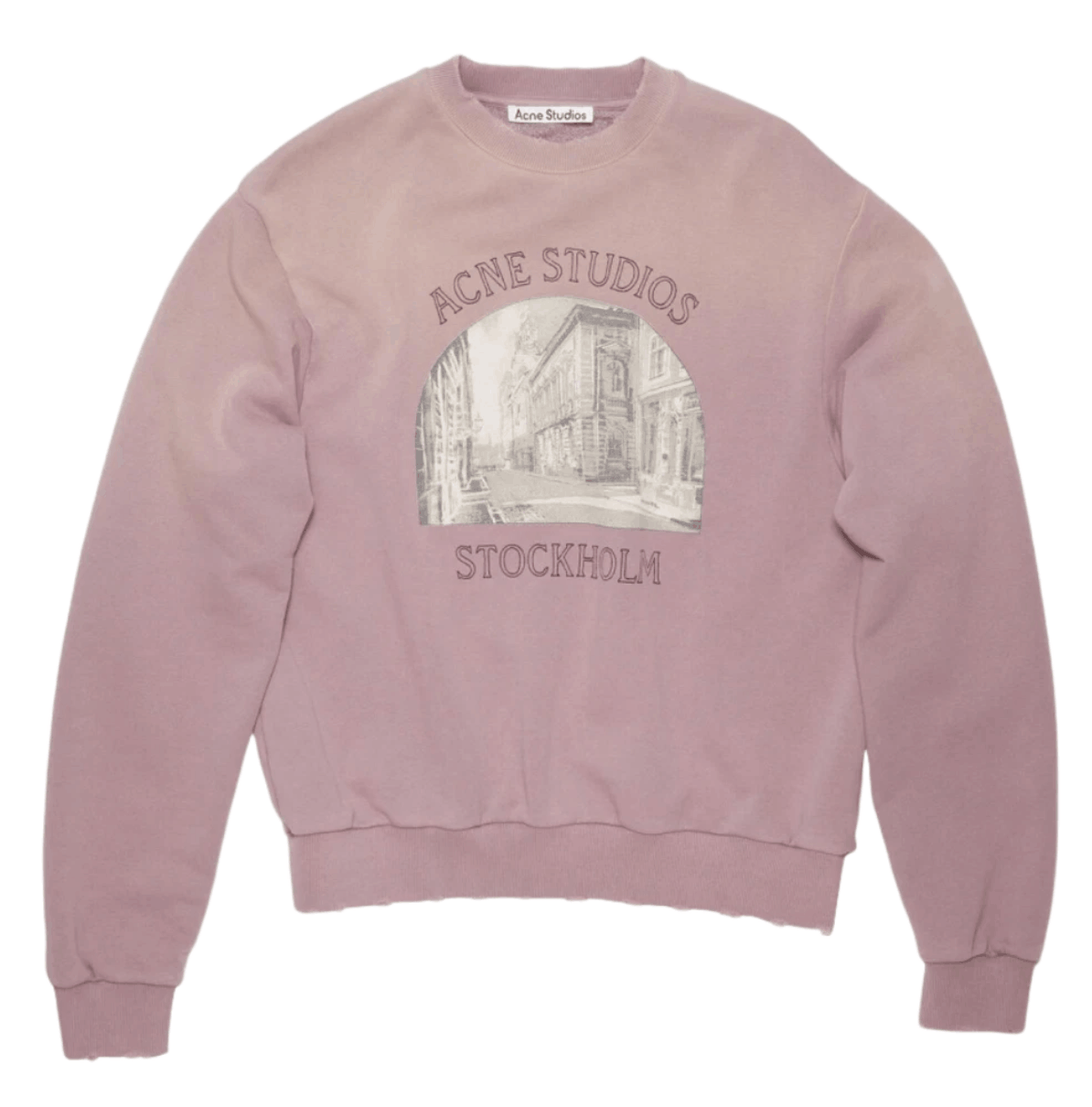 (W) Acne Studios Printed Sweater Dusty Purple