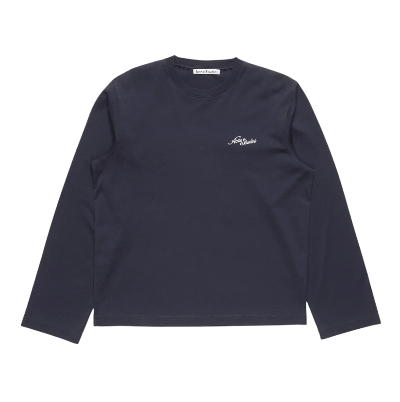 Jersey t-shirt with logo Dark navy