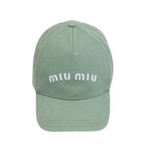 (W) Miu Miu Denim Washed Baseball Cap Aquamarine