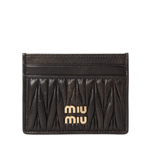 Miu Miu Matelasse Card Holder Wallet Brown 5MC076-AF6Q-F0201