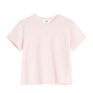 (W) Maison Kitsune Baby Fox Patch Baby T-Shirt Rosewater