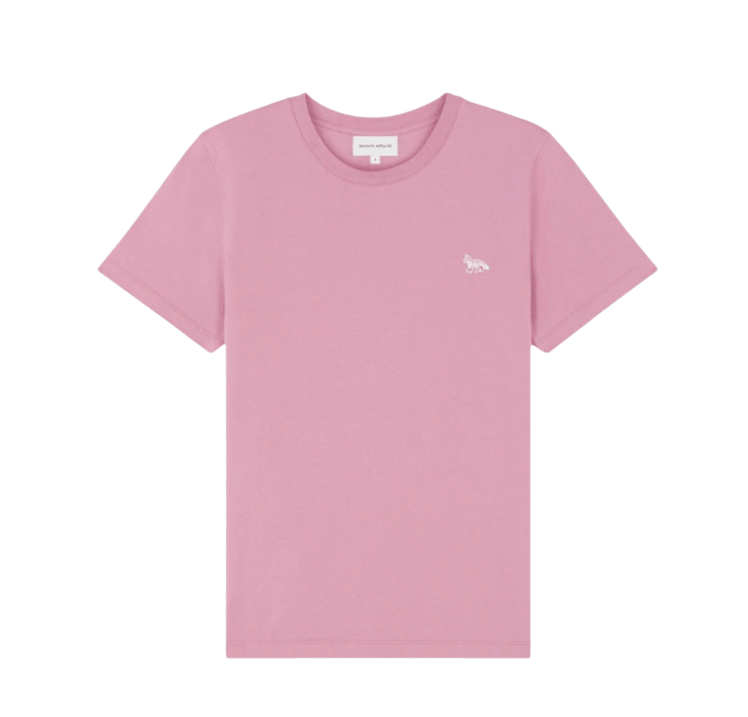 (W) Maison Kitsune Baby Fox Patch Regular T-Shirt Blossom
