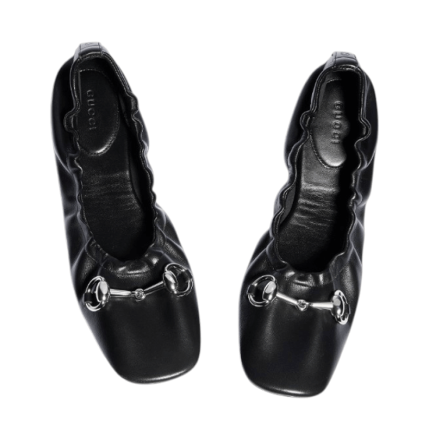 Prima ballet flat in black leather