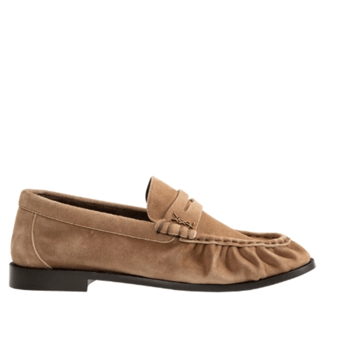 Le Loafer suede penny loafers in beige 