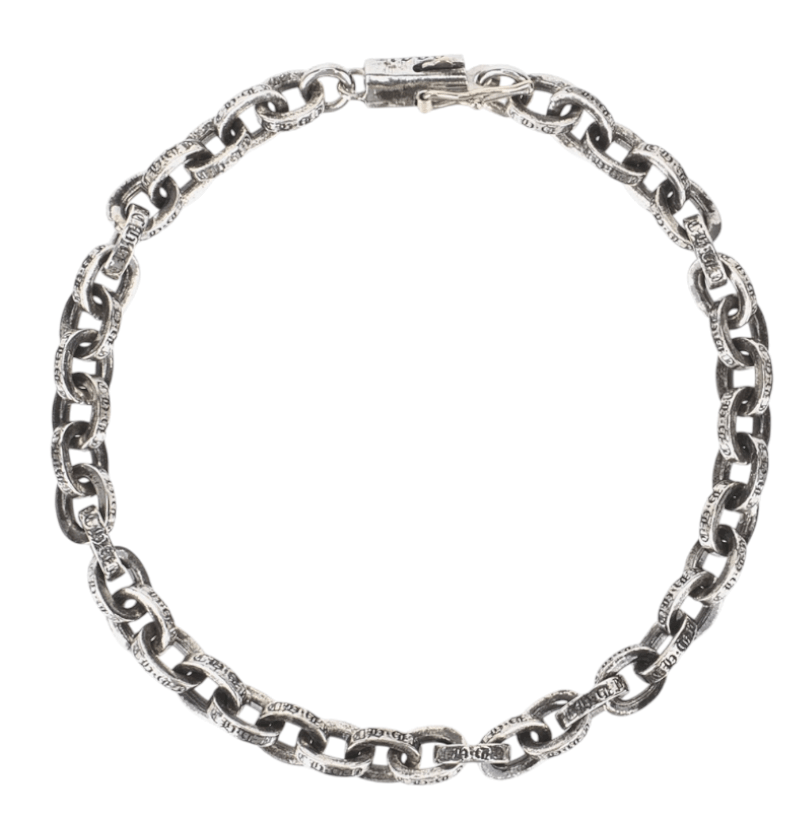 Chrome Hearts Paper Chain Bracelet Silver 6,5in