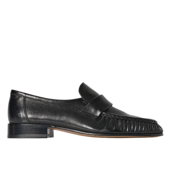 (W) The Row Soft Loafer Black