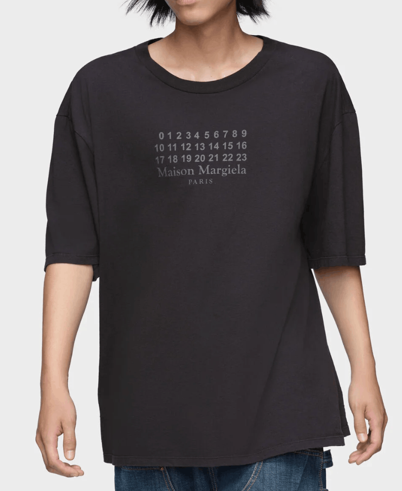 Maison Margiela Numerical Logo T-shirt Black 