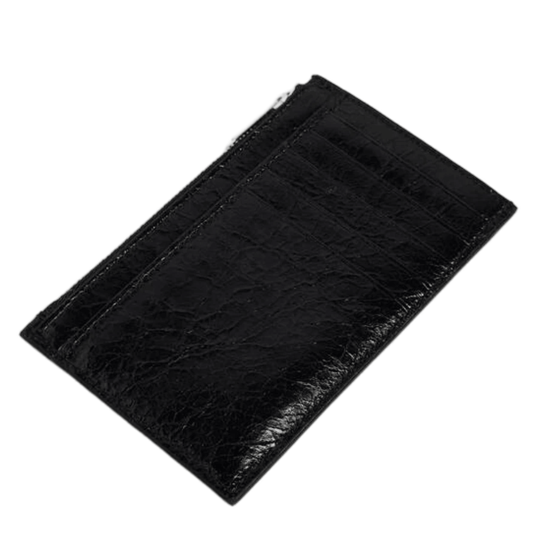 Balenciaga Superbusy Long Coin and Card Holder In Black