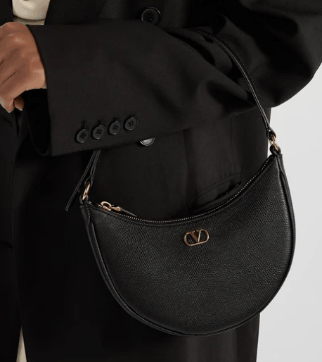 Vlogo Signature Mini Hobo Bag In Grainy