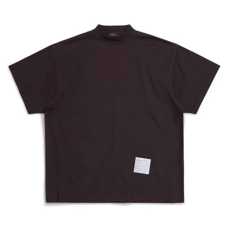 Balenciaga Sample Sticker T-Shirt Oversized in Black