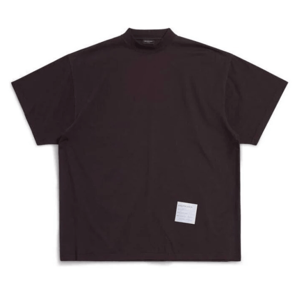 Balenciaga Sample Sticker T-Shirt Oversized in Black