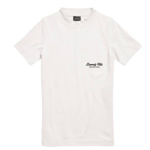 (W) Balenciaga Beverly Hills Fitted T-Shirt Off White Black