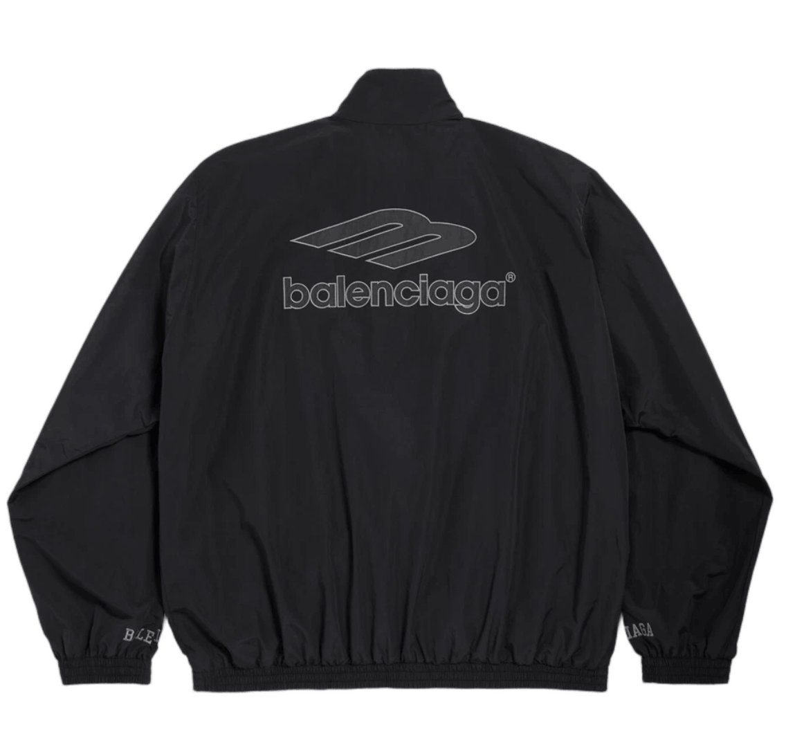 Balenciaga 3B Football Tracksuit Jacket Black