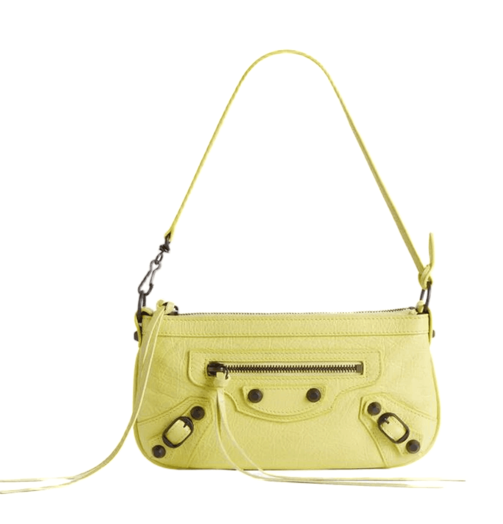 Balenciaga Le City Pouch On Strap Lemonade