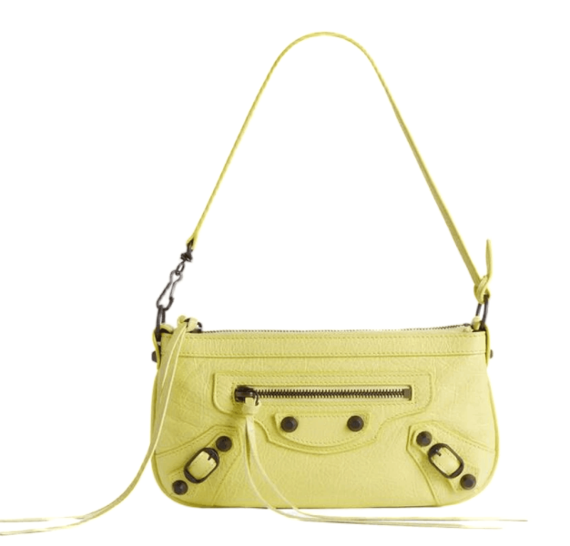Balenciaga Le City Pouch On Strap Lemonade