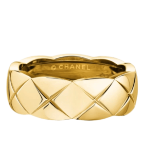 Chanel Coco Crush Ring Quilted Motif Small & 18K Yellow Gold