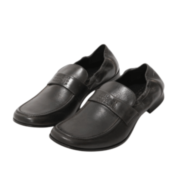 MM6 Swing-toe leather loafers