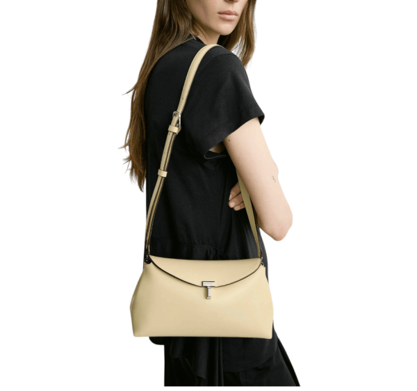 T-Lock Leather Clutch 
