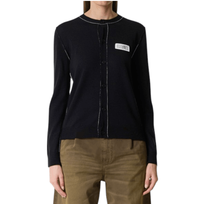 MM6 Maison Margiela Cardigan with decorative stitching