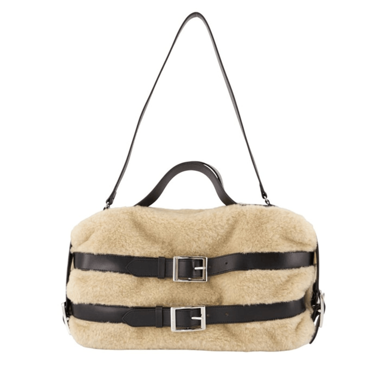 Faux Fur Biker Belt Bag 