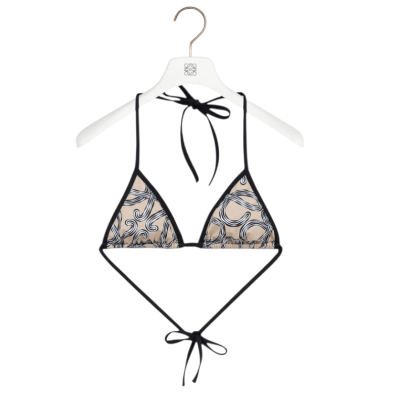 Bikini top in technical jersey Beige 