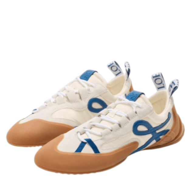 Nylon And Suede Grip Sneakers