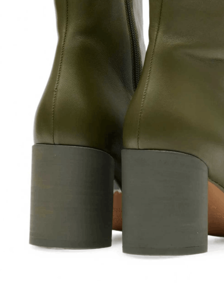 Mm6 Maison Margiela Anatomic Tabi Leather Ankle Boots S59WU0235P3628 T7010