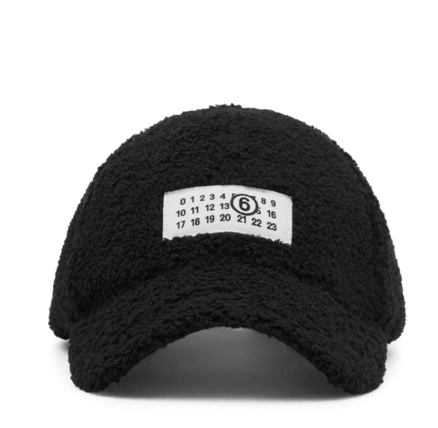 Reversible teddy nylon cap Black